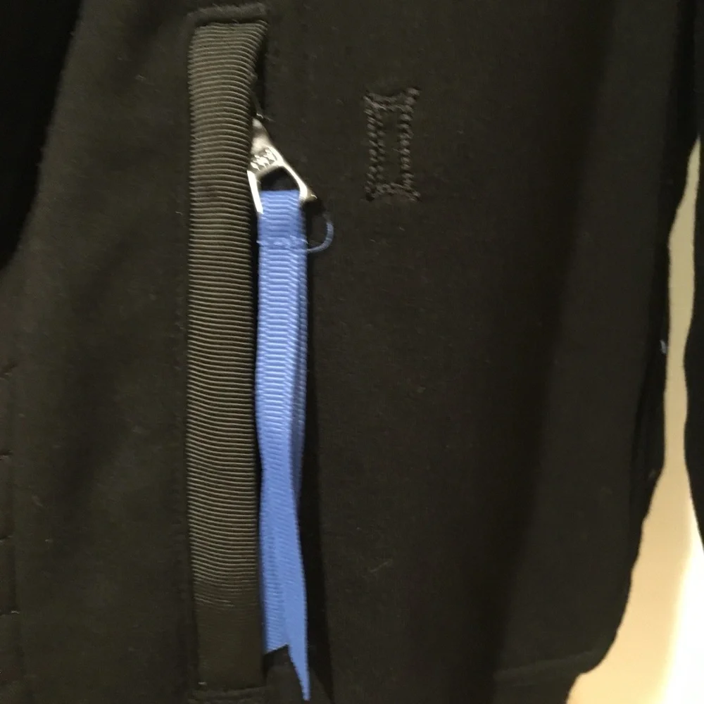 Kit & Ace Ella Wrap Jacket Black Quilted Down Fill